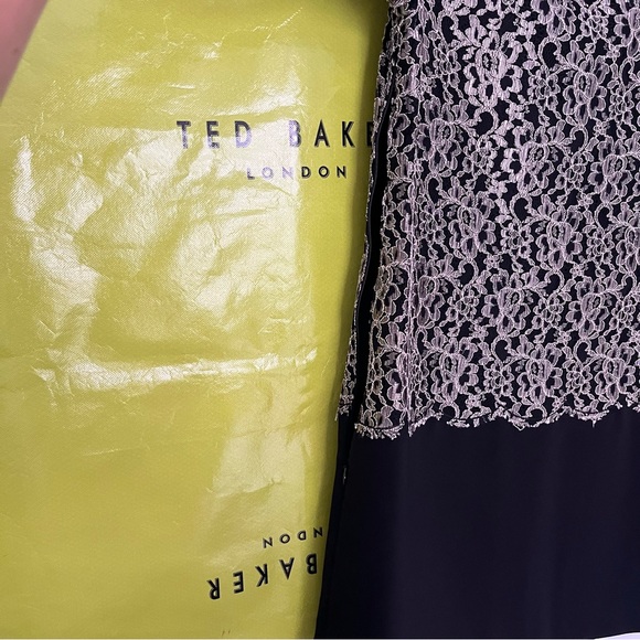 Ted Baker BAAYE Tunic Lace 3/4 Sleeve Cocktail Dress Size 3 (US 8) - Picture 5 of 9